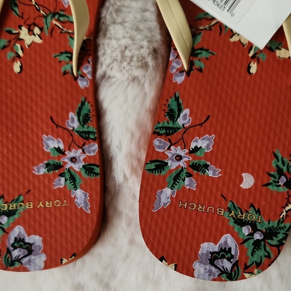 NWT Tory Burch Red and Yellow Sandals Playful Design-Size 11 - Picture 3 of 4